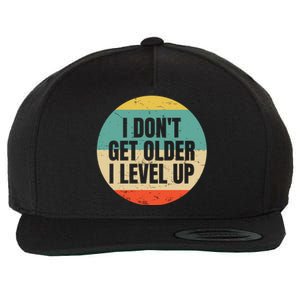 I Dont Get Older I Level Up Gift Controller Gamer Gift Wool Snapback Cap