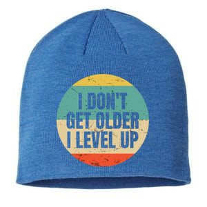 I Dont Get Older I Level Up Gift Controller Gamer Gift Sustainable Beanie