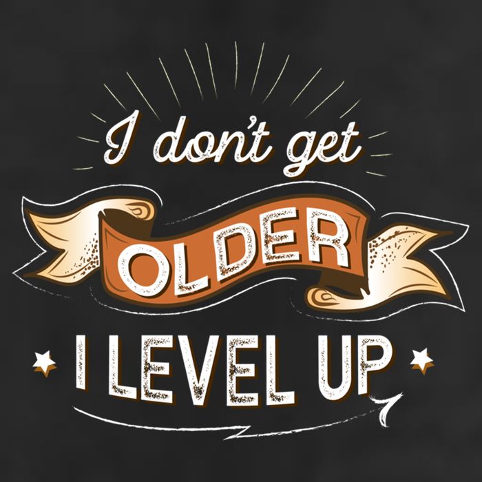 I Dont Get Older I Level Up Gift 7 Panel Mesh Trucker Snapback Hat