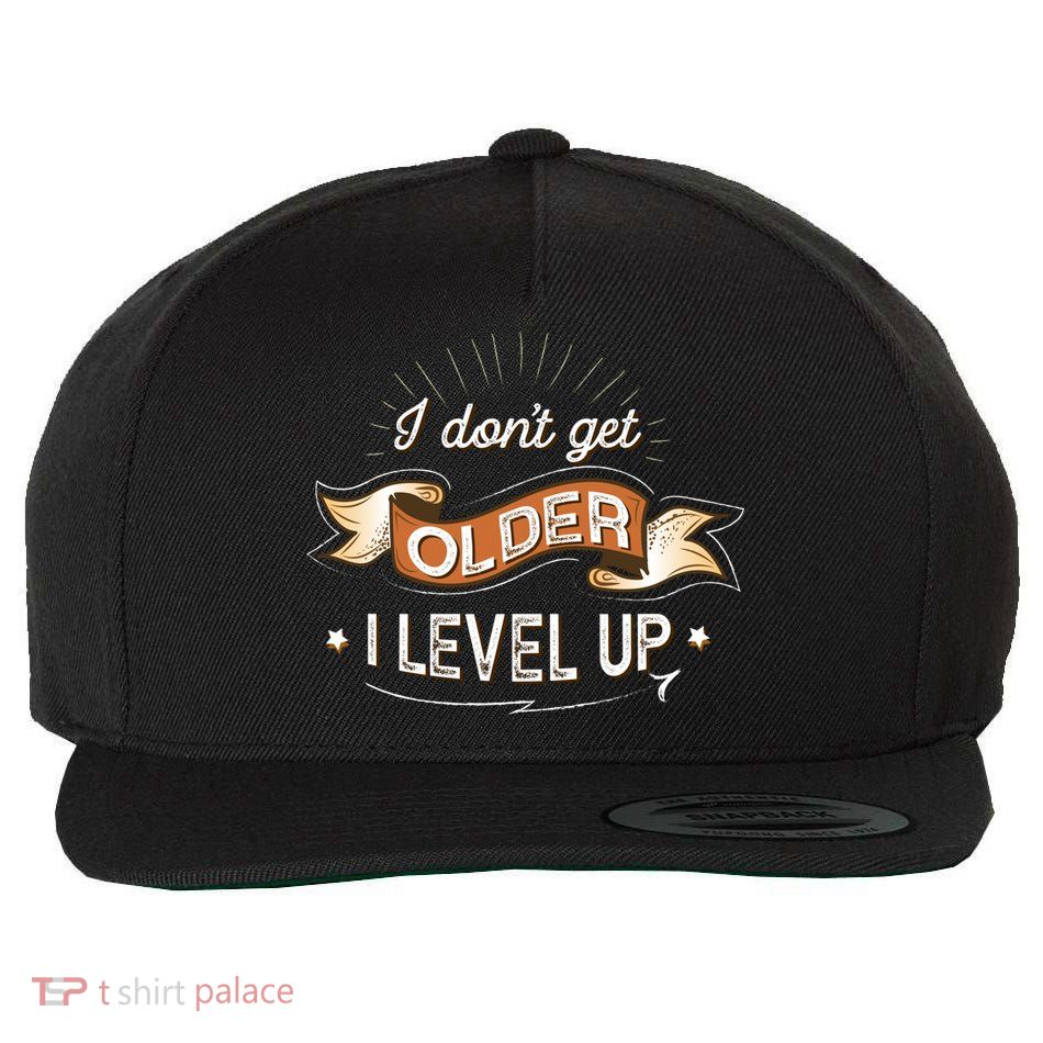 I Dont Get Older I Level Up Gift Wool Snapback Cap