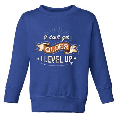 I Dont Get Older I Level Up Gift Toddler Sweatshirt