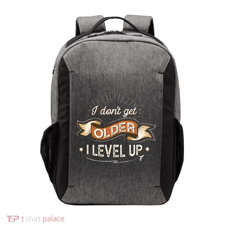 I Dont Get Older I Level Up Gift Vector Backpack