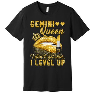 I Dont Get Older I Level Up Gemini Premium T-Shirt