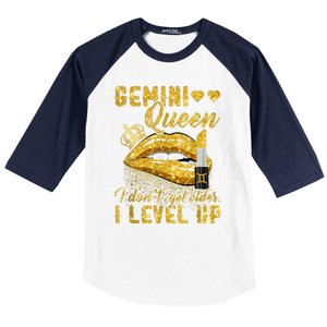 I Dont Get Older I Level Up Gemini Baseball Sleeve Shirt