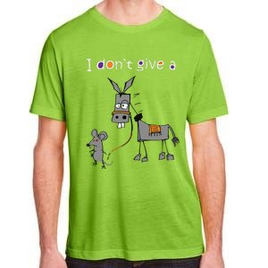 I Dont Give A Rats Ass Mouse Walking Donkey Adult ChromaSoft Performance T-Shirt