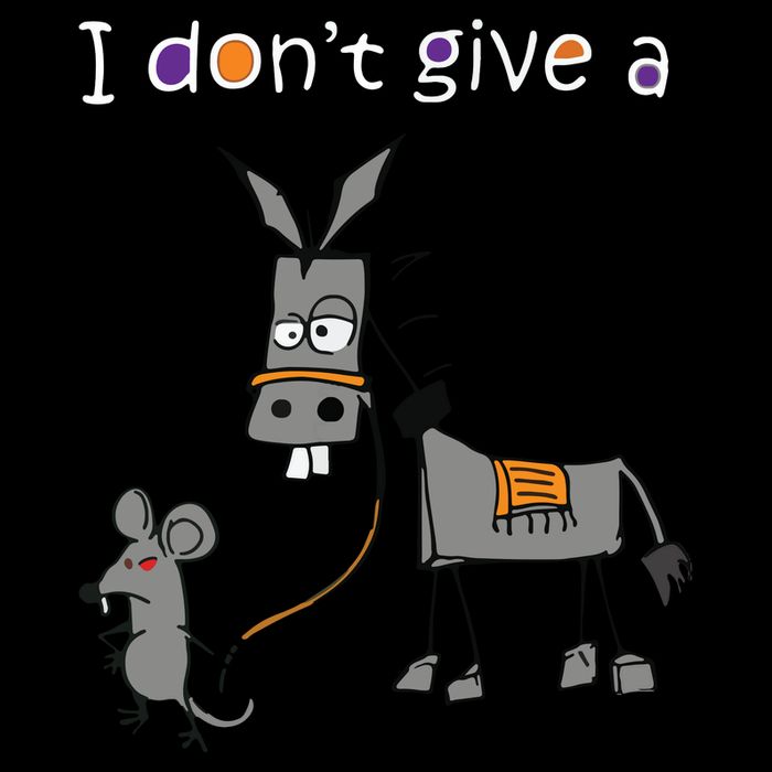 I Dont Give A Rats Ass Mouse Walking Donkey 16oz Travel Tumbler