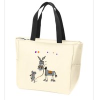 I Dont Give A Rats Ass Mouse Walking Donkey Zip Tote Bag