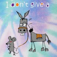 I Dont Give A Rats Ass Mouse Walking Donkey Legacy Tie Dye Trucker Hat