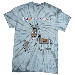 I Dont Give A Rats Ass Mouse Walking Donkey Tie-Dye T-Shirt