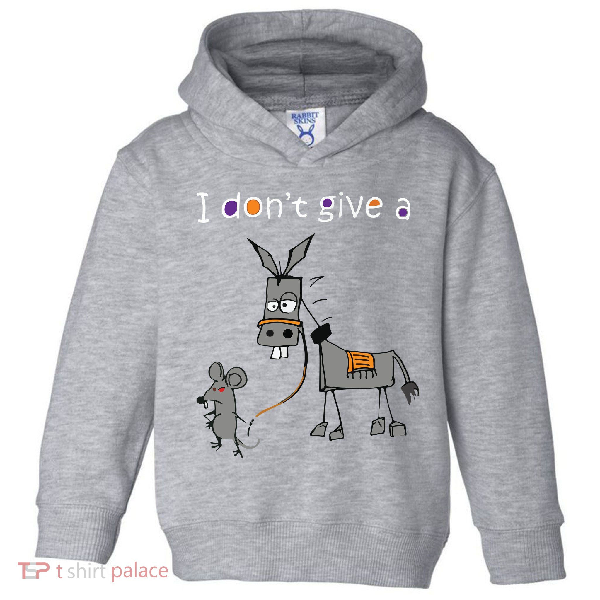 I Dont Give A Rats Ass Mouse Walking Donkey Toddler Hoodie
