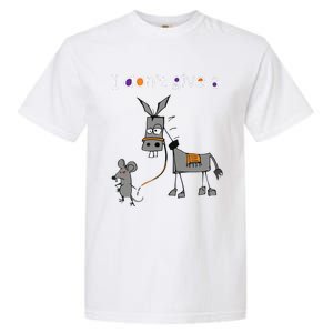 I Dont Give A Rats Ass Mouse Walking Donkey Garment-Dyed Heavyweight T-Shirt