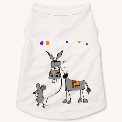 I Dont Give A Rats Ass Mouse Walking Donkey Doggie Tank