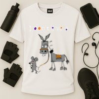 I Dont Give A Rats Ass Mouse Walking Donkey Performance Shirt