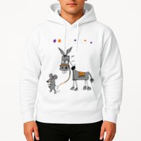 I Dont Give A Rats Ass Mouse Walking Donkey Hoodie