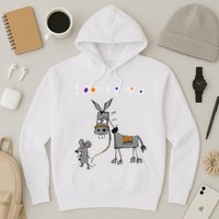 I Dont Give A Rats Ass Mouse Walking Donkey Hoodie