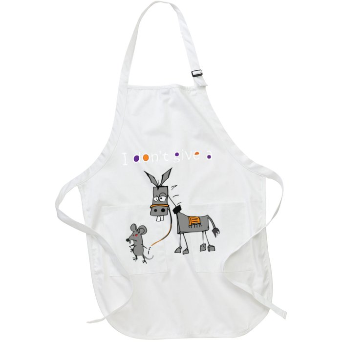 I Dont Give A Rats Ass Mouse Walking Donkey Apron