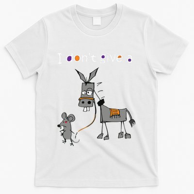 I Dont Give A Rats Ass Mouse Walking Donkey T-Shirt
