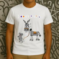 I Dont Give A Rats Ass Mouse Walking Donkey T-Shirt