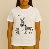 I Dont Give A Rats Ass Mouse Walking Donkey T-Shirt