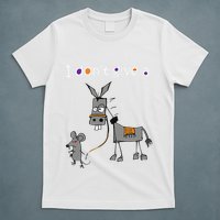 I Dont Give A Rats Ass Mouse Walking Donkey T-Shirt