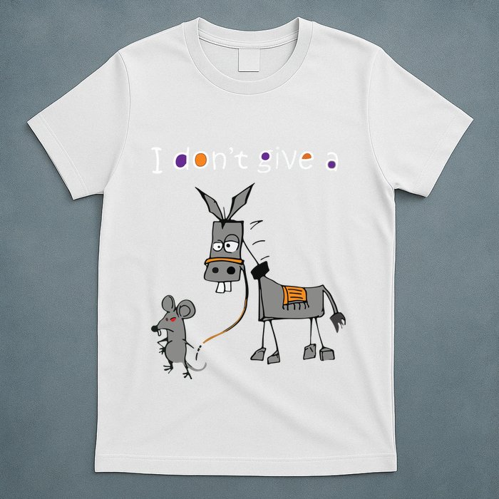 I Dont Give A Rats Ass Mouse Walking Donkey T-Shirt