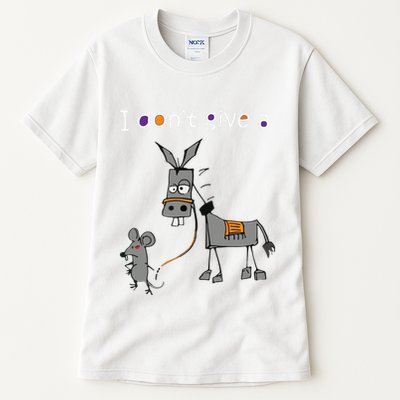 I Dont Give A Rats Ass Mouse Walking Donkey Tall T-Shirt