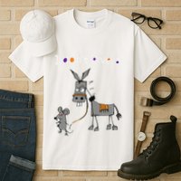 I Dont Give A Rats Ass Mouse Walking Donkey Tall T-Shirt