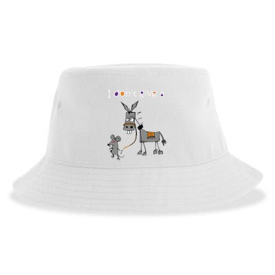 I Dont Give A Rats Ass Mouse Walking Donkey Sustainable Bucket Hat