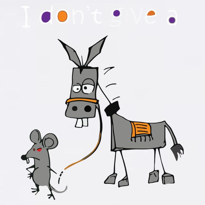 I Dont Give A Rats Ass Mouse Walking Donkey Bucket Hat