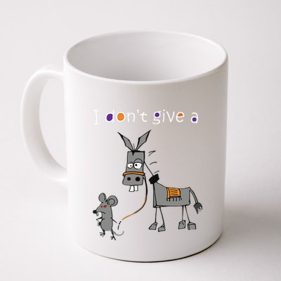 I Dont Give A Rats Ass Mouse Walking Donkey Mug