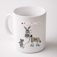 I Dont Give A Rats Ass Mouse Walking Donkey Mug