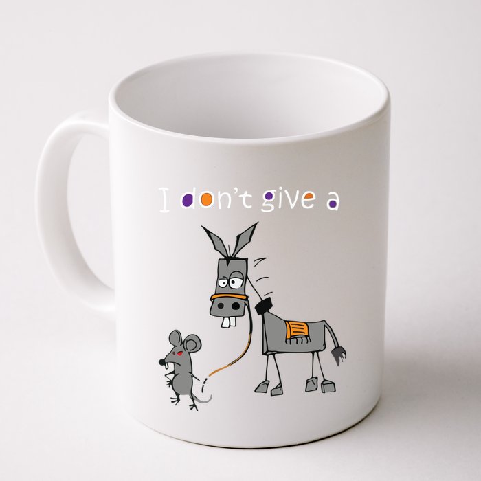 I Dont Give A Rats Ass Mouse Walking Donkey Mug