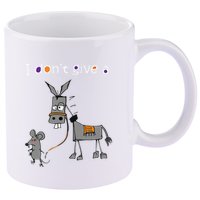 I Dont Give A Rats Ass Mouse Walking Donkey 11oz C Handle Ceramic Mug