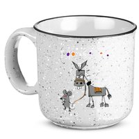 I Dont Give A Rats Ass Mouse Walking Donkey 15oz Campfire Ceramic Mug