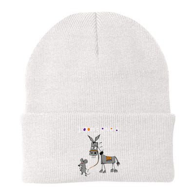 I Dont Give A Rats Ass Mouse Walking Donkey Beanie