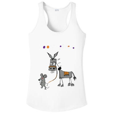 I Dont Give A Rats Ass Mouse Walking Donkey Ladies PosiCharge Competitor Racerback Tank