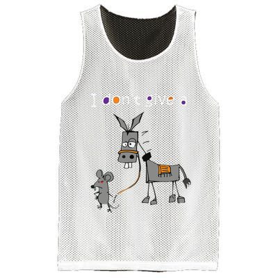 I Dont Give A Rats Ass Mouse Walking Donkey Mesh Reversible Basketball Jersey Tank