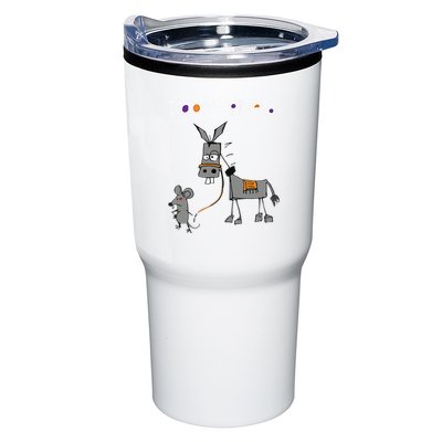 I Dont Give A Rats Ass Mouse Walking Donkey Tumbler