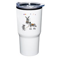 I Dont Give A Rats Ass Mouse Walking Donkey Tumbler