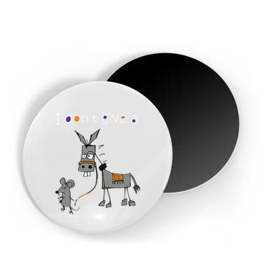 I Dont Give A Rats Ass Mouse Walking Donkey Magnet