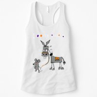 I Dont Give A Rats Ass Mouse Walking Donkey Womens Tank Top