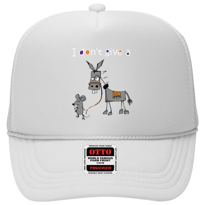 I Dont Give A Rats Ass Mouse Walking Donkey Trucker Hat