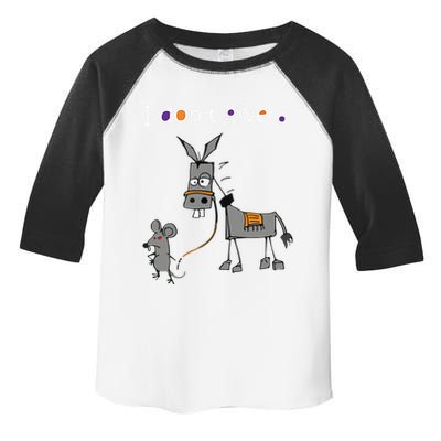 I Dont Give A Rats Ass Mouse Walking Donkey Toddler Fine Jersey T-Shirt