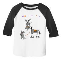 I Dont Give A Rats Ass Mouse Walking Donkey Toddler Fine Jersey T-Shirt