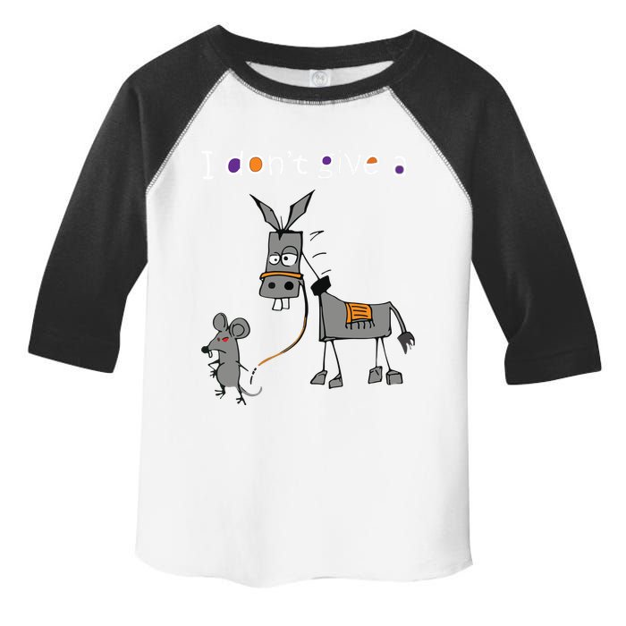 I Dont Give A Rats Ass Mouse Walking Donkey Toddler Fine Jersey T-Shirt