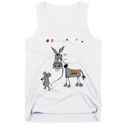 I Dont Give A Rats Ass Mouse Walking Donkey Tank Top