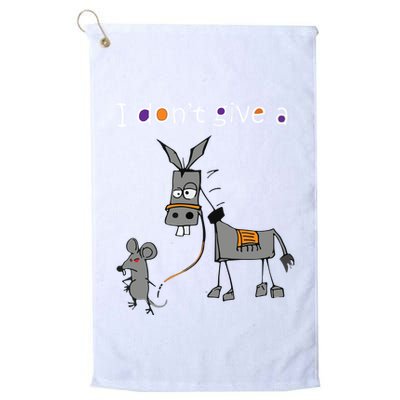 I Dont Give A Rats Ass Mouse Walking Donkey Golf Towel