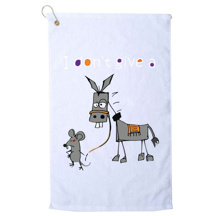 I Dont Give A Rats Ass Mouse Walking Donkey Golf Towel