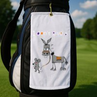 I Dont Give A Rats Ass Mouse Walking Donkey Golf Towel