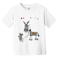 I Dont Give A Rats Ass Mouse Walking Donkey Toddler T-Shirt